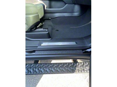 Front Door Sill Protection; Black (21-25 Tahoe)