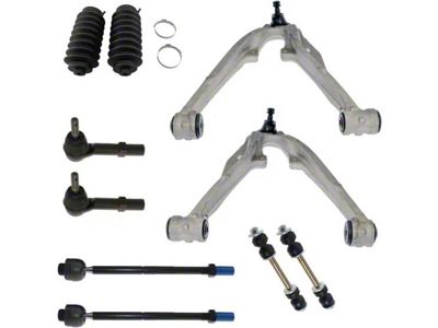 Front Lower Control Arms with Sway Bar Links and Tie Rods (07-14 Tahoe w/ Stock Aluminum Lower Control Arms)