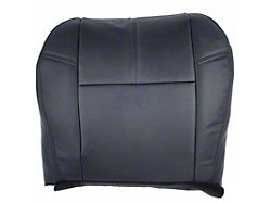 Front Lower Driver Side Seat Cover; Ebony Black Leather (07-12 Tahoe)