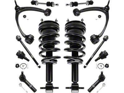 Front Strut and Spring Assemblies with Lower Ball Joints, Sway Bar Links and Upper Control Arms (07-14 Tahoe)