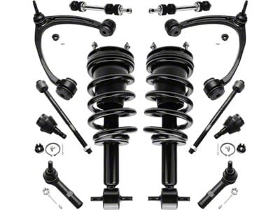 Front Strut and Spring Assemblies with Lower Ball Joints, Sway Bar Links and Upper Control Arms (07-14 Tahoe)