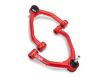 Front Upper Control Arms for 2 to 4-Inch Lift; Red (07-20 Tahoe)