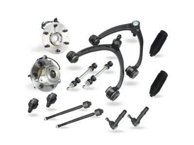 Front Upper Control Arms with Wheel Hub Assemblies, Sway Bar Links and Tie Rods (07-14 4WD Tahoe)