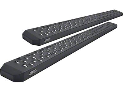 Grate Steps Running Boards without Mounting Kit; Textured Black (07-14 Tahoe, Excluding Hybrid)