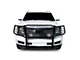 Grille Guard with 5.30-Inch Red Round Flood LED Lights; Black (15-20 Tahoe w/o Active Grille Shutters)
