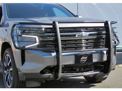 Grille Guard; Semi-Gloss Black (21-25 Tahoe)