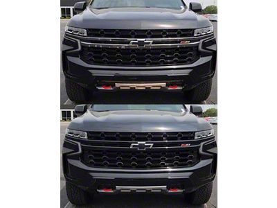 Grille Overlay; Gloss Black (21-24 Tahoe)