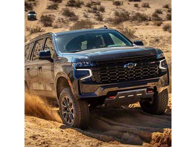 Chrome Delete Grille Overlay; Gloss Black (21-25 Tahoe LS, Z71)