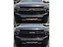 Grille Overlay; Gloss Black (21-24 Tahoe)