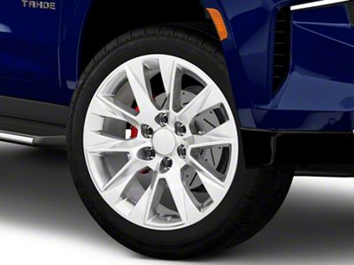 High Country Style Polished 6-Lug Wheel; 22x9; 28mm Offset (21-25 Tahoe)
