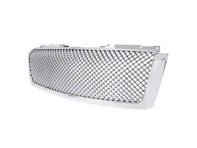 Honeycomb Mesh Upper Replacement Grille; Chrome (07-14 Tahoe)