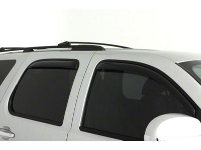 In-Channel Ventvisor Window Deflectors; Front and Rear; Dark Smoke (07-14 Tahoe)