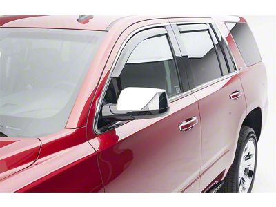 EGR In-Channel Window Visors; Front and Rear; Dark Smoke (15-20 Tahoe)