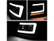 LED DRL Projector Headlights with Clear Corners; Black Housing; Clear Lens (07-14 Tahoe)