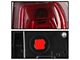 LED Tail Lights; Chrome Housing; Red Clear Lens (15-20 Tahoe)