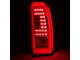 LED Tail Lights; Chrome Housing; Red Lens (15-20 Tahoe)