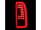 LED Tail Lights; Matte Black Housing; Clear Lens (15-20 Tahoe)