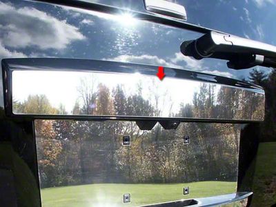 License Plate Bar Accent Trim; Stainless Steel (07-14 Tahoe)