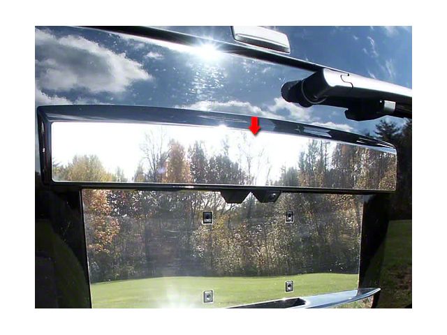 License Plate Bar Accent Trim; Stainless Steel (07-14 Tahoe)