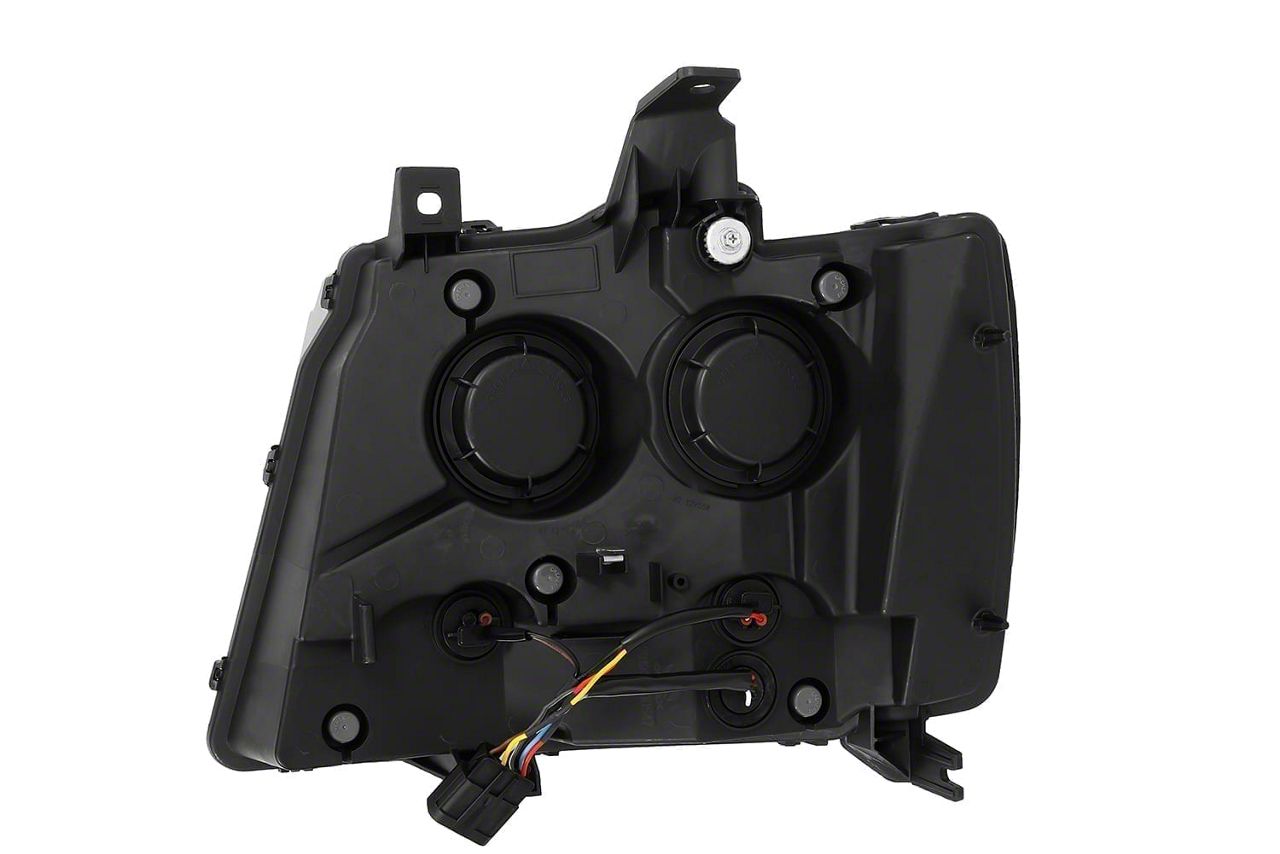 よっしー AlphaRex Tahoe LUXX-Series LED Projector Headlights; Black