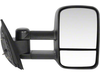 Manual Towing Mirror; Passenger Side; Paintable Black (07-14 Tahoe)
