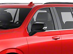 Chrome Delete Mirror Covers; Gloss Black (21-26 Tahoe)