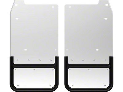 No-Drill Mud Flaps; Front (15-20 Tahoe w/o Powered Running Boards)