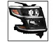 OEM Style Headlight; Black Housing; Clear Lens; Passenger Side (15-20 Tahoe w/ Factory Halogen Headlights)