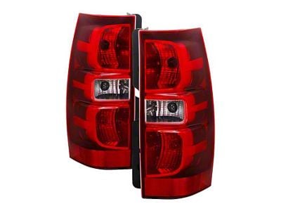 OEM Style Tail Lights; Chrome Housing; Clear Lens (07-14 Tahoe, Excluding Hybrid)