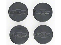 Officially Licensed Chrome Delete Center Caps; Gloss Black (15-25 Tahoe)