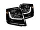 OLED Halo Projector Headlights; Black Housing; Smoked Lens (15-20 Tahoe)