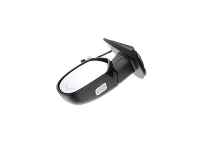 Powered Folding Heated Side Mirror with Turn Signal and Puddle Light; Driver Side; Black (07-13 Tahoe w/o Auto Dim & Memory Mirrors)