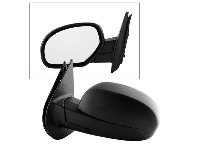 Powered Heated Mirror; Driver Side; Textured Black (07-14 Tahoe)