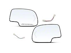 Powered Heated Mirror Glass with Turn Signal; Driver and Passenger Side (03-06 Tahoe)