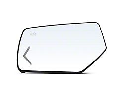 Powered Heated Mirror Glass with Turn Signal; Driver Side (15-20 Tahoe w/ Blind Spot)