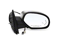 Powered Heated Power Folding Mirror; Passenger Side; Chrome (07-14 Tahoe w/ Blind Spot Detection & Memory Mirrors)