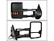 Powered Heated Towing Mirror with Smoked LED Turn Signals; Black; Passenger Side (07-14 Tahoe)
