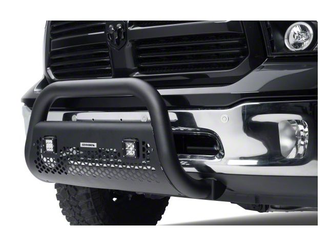 Go Rhino RC2 LR Bull Bar with Two 3-Inch Cube Lights; Textured Black (07-14 Tahoe)