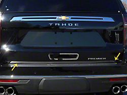 Rear Deck Trim Accent; Stainless Steel (21-25 Tahoe)