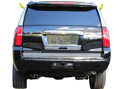 Rear Window Accent Trim; Stainless Steel (15-20 Tahoe)