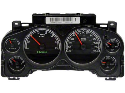 Remanufactured Instrument Cluster; 6-Guage (08-10 Tahoe Hybrid)