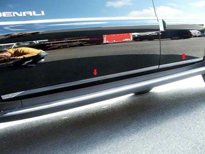 Rocker Panel Trim; Lower Kit; Stainless Steel (07-14 Tahoe)