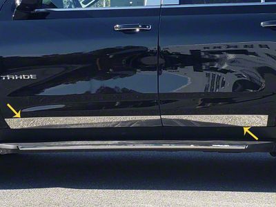 Rocker Panel Trim; Upper Kit; Stainless Steel (21-24 Tahoe)