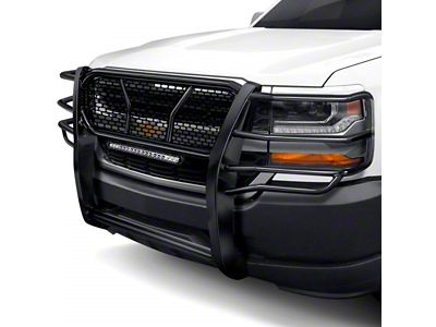 Rugged Grille Guard with 20-Inch Single Row LED Light Bar; Black (07-14 Tahoe)