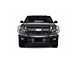 Rugged Heavy Duty Grille Guard with 7-Inch Black Round LED Lights; Black (15-20 Tahoe)