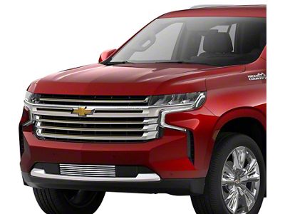 Stainless Steel Billet Lower Bumper Grille Insert; Polished (21-25 Tahoe w/o Z71 Package)