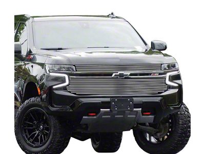 Stainless Steel Billet Upper Grille Insert; Polished (21-24 Tahoe w/ Z71 Package, LS)