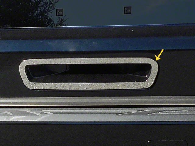 Tailgate Handle Accent Trim; Stainless Steel (21-24 Tahoe)