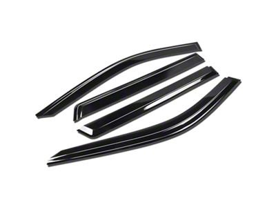 Tape-On Front and Rear Window Visors; Dark Smoke (21-25 Tahoe)