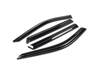 Tape-On Front and Rear Window Visors; Dark Smoke (21-24 Tahoe)